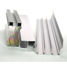 Anodized sand blasting, champagne wardrobe sliding door aluminum profiles